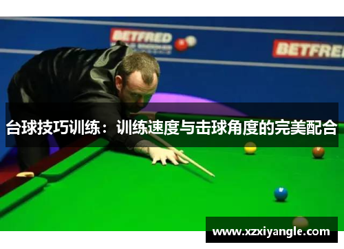 台球技巧训练：训练速度与击球角度的完美配合